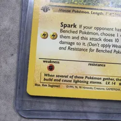Pokemon Pikachu 1st Edition Jungle 60/64 - Non Holo - LP - 1999 WOTC Red Cheeks - Image 4