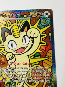 Pokemon TCG Meowth EX 121/088 ME03 Perfect Order Special Illustration Rare Card - Image 5
