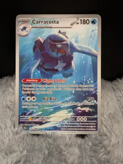 Pokemon TCG Carracosta 107/086 Sv Black Bolt Full Art Holo Rare Near Mint - Image 1
