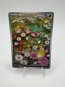 Fomantis 085/084 IR Illustration Rare Pitch Black ME05 Pokemon Card NM - Image 1
