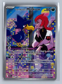 Team Rocket's Murkrow 200/182 Destined Rivals Pokemon Holo NM/M - Image 1