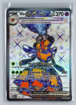 Vespiquen ex 212/197 Ultra Rare Obsidian Flames Pokemon Holo NM/M - Image 1