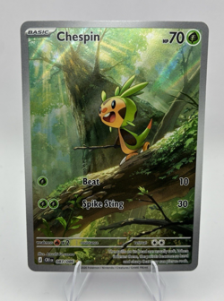 Chespin Full Art, Pokemon Near Mint, Chaos Rising, Illustration Rare, 87/86 - Image 1