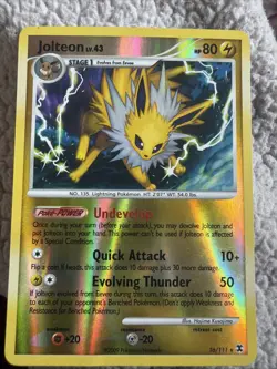 Pokemon TCG Jolteon Rising Rivals 26/111 Reverse Holo Rare Light Play Condition - Image 1