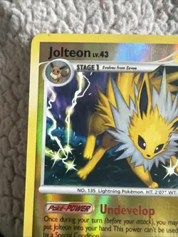 Pokemon TCG Jolteon Rising Rivals 26/111 Reverse Holo Rare Light Play Condition - Image 2