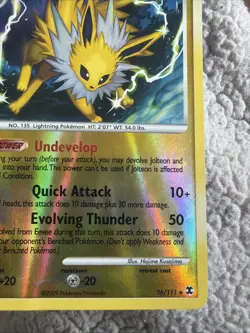 Pokemon TCG Jolteon Rising Rivals 26/111 Reverse Holo Rare Light Play Condition - Image 4