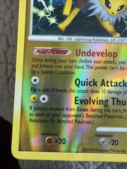 Pokemon TCG Jolteon Rising Rivals 26/111 Reverse Holo Rare Light Play Condition - Image 5