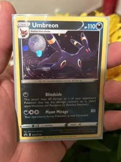 Pokemon TCG Umbreon SWSH129 Moon Swirl Black Star Promo Holo English 110 HP - Image 1