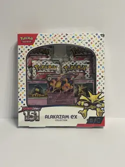 Pokemon TCG: Scarlet & Violet 151 Alakazam ex Collection Box - Sealed - 4 Packs - Image 1