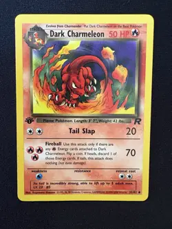 99-2000 Pokemon TCG Team Rocket 1st Edition Dark Charmeleon #32/82 EX-NM - Image 1