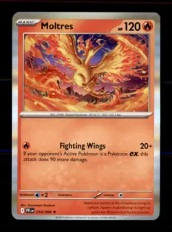 Moltres 014/094 Rare Phantasmal Flames Pokemon Holo Near Mint - Image 1