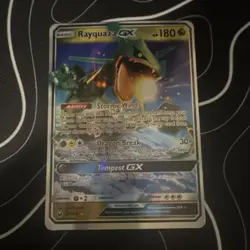 Rayquaza GX 109/168 SM Celestial Storm Holo Rare GX 180 HP English 2018 - Image 1