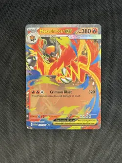 Pokemon TCG Mega Emboar ex 031/217 Ascended Heroes Double Rare Holo - Image 1