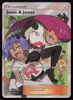 Jessie & James 68/68 Full Art Ultra Rare Hidden Fates Pokemon English NM - Image 1