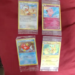 Pokemon TCG Toys R Us Promo Holo 4-Card Lot Meowth Clefairy Magikarp 2011 - Image 1