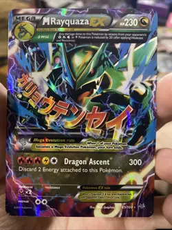 Pokemon TCG Roaring Skies Holo Ultra Rare M Rayquaza EX 61/108 XY NM - Image 1