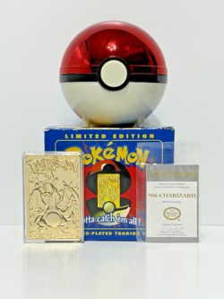 Burger King Pokemon Limited Edition Charizard 23k Gold Plated Trading Card Set - Image 1