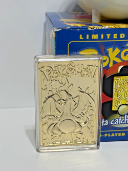 Burger King Pokemon Limited Edition Charizard 23k Gold Plated Trading Card Set - Image 2
