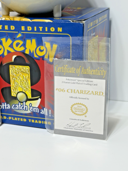 Burger King Pokemon Limited Edition Charizard 23k Gold Plated Trading Card Set - Image 3