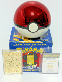 Burger King Pokemon Limited Edition Charizard 23k Gold Plated Trading Card Set - Image 4