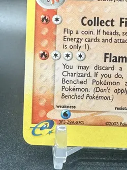 Pokemon Charizard 100/97 EX Dragon Secret Rare Holo Card 2003 DOUBLE SWIRL - Image 5