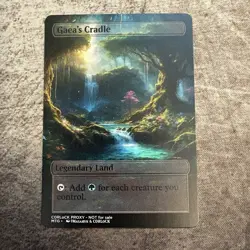 Gaea's Cradle - Custom Art MTG Magic The Gathering Playtest Card - Image 1