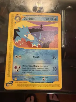 Pokemon Golduck Card 50a/147 Non-Holo Aquapolis 2002 - Image 1