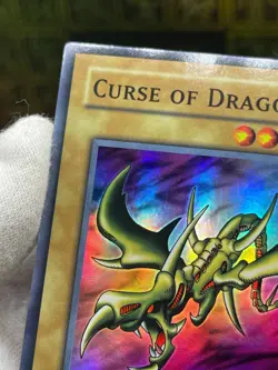 Yugioh Asian English CURSE OF DRAGON LOB-066 SUPER LP 1st Edition - Image 5