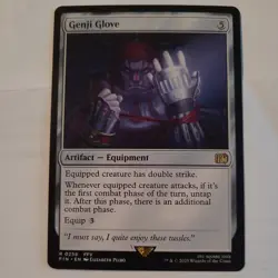 MTG Genji Glove Regular Magic the Gathering Card Final Fantasy R #0258 unplayed - Image 1