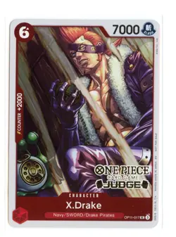 X.Drake (Judge Pack Vol. 7) OP11-017 Foil One Piece Promotion Cards One Piece LP - Image 1