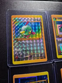 Vintage Pokemon Vending Machine Sticker Cards TCG Neo Holo 4 Card Lot Johto - Image 3