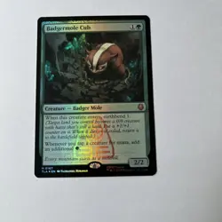 FOIL Badgermole Cub - MTG Avatar The Last Airbender MTG NM Foil Card - Image 1