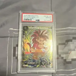 Bandai Dragon Ball Super Card Game SS4 Goku (Mini) SCR BT28-148 Foil PSA 10 - Image 1