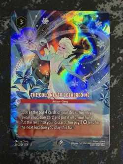 Disney Lorcana Winterspell Elsa The Cold Never Bothered Me Enchanted 234/204 - Image 1