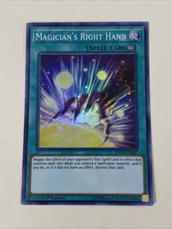 Yugioh - Magician's Right Hand x 3 - 1st Edition Super Rare NM - Free Holo Card - Image 2