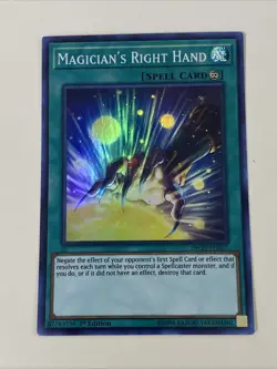 Yugioh - Magician's Right Hand x 3 - 1st Edition Super Rare NM - Free Holo Card - Image 3