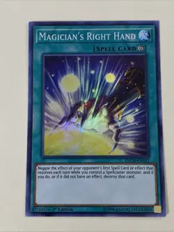 Yugioh - Magician's Right Hand x 3 - 1st Edition Super Rare NM - Free Holo Card - Image 4
