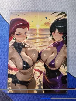 Jessie & Sabrina Pokemon ACG Goddess Story Doujin Waifu Anime Custom Card - Image 1