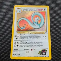 Erika's Dragonair 4/132 Pokemon Gym Heroes Holo Rare Card - LP - Image 1