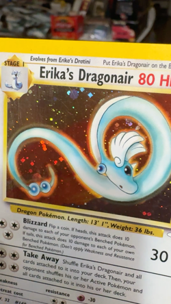 Erika's Dragonair 4/132 Pokemon Gym Heroes Holo Rare Card - LP - Image 2