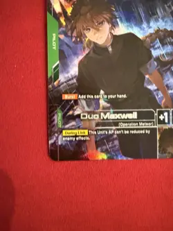 Duo Maxwell R+ GD01 090 English Gundam Trading Card Game - Image 5