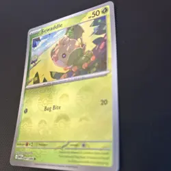 001/086 Sewaddle : (Poke Ball Holo) Card : SV-10.5 White Flare : Pokemon TCG - Image 2