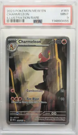 💥Charmeleon #169/165 PSA 9 MINT S&V 151 Illustration Rare Pokemon Card TCG - Image 1
