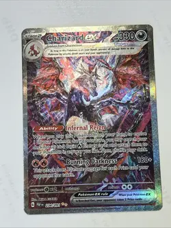 Charizard ex 234/091 SV: Paldean Fates Full Art Holo SIR Pokemon Card - Image 1