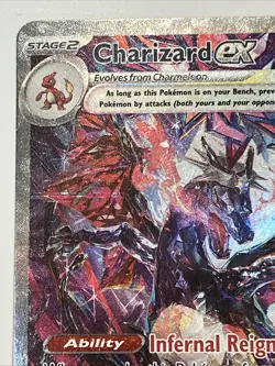 Charizard ex 234/091 SV: Paldean Fates Full Art Holo SIR Pokemon Card - Image 3