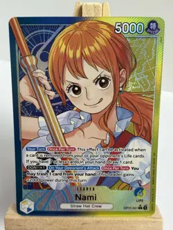 Nami OP11-041 A Fist of Divine Speed Leader Alt Art Foil EN (NM) - Image 1