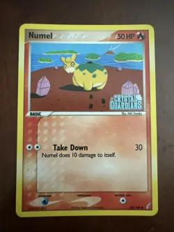 Pokemon Numel TCG EX Crystal Guardians Card 59/100 Reverse Holo Rare - Image 1