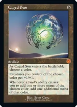 Caged Sun -Foil Near Mint MTG The Brothers' War: Retro Frame Artifacts - Image 1