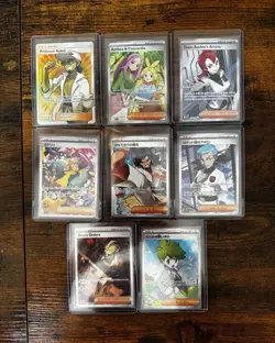 Pokemon TCG Trainer Full Art Holo Card Lot (8) English Kukui Giovanni Ariana - Image 1