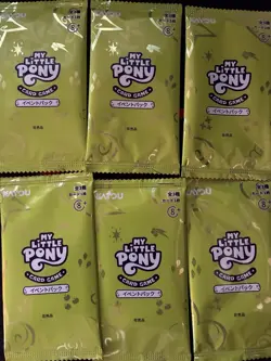 6x My Little Pony Card Game Event Promo Packs Sealed Japanese Exclusive - Image 1